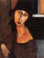 Jeanne Hébuterne mit Hut und Halskette 1917 Amedeo Modigliani